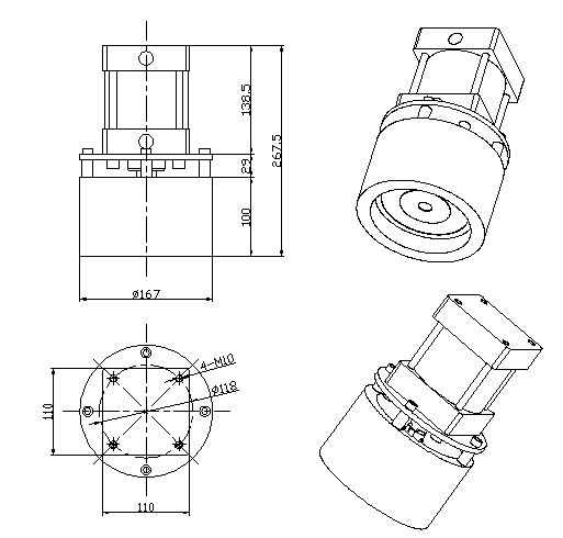 碳纖維成型機(jī)氣磁吸盤尺寸圖